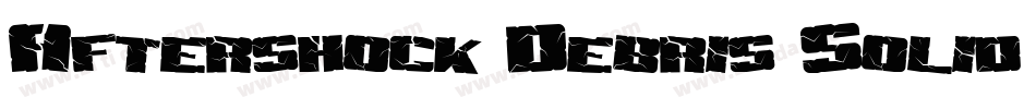 Aftershock Debris Solid Italic字体转换